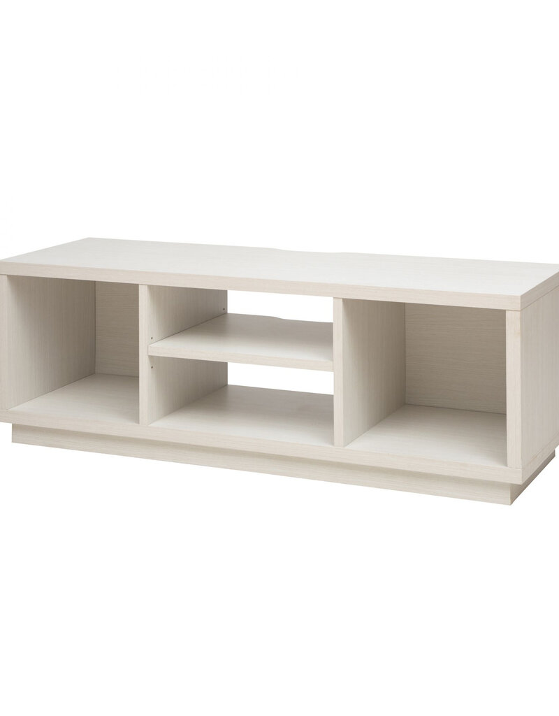 IRIS TV-meubel, TV-meubel, TV-bank, scherm tot 55 inch, OTS-125S, White Oak, W36 x D126 x H41,5 cm