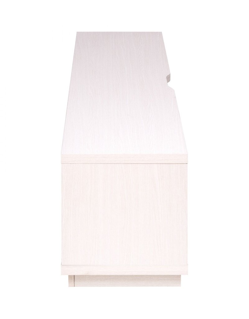 IRIS TV-meubel, TV-standaard, TV-bank, scherm tot 65 inch, OTS-150S, Witte Eikenhout, W36 x D150 x H41,5 cm