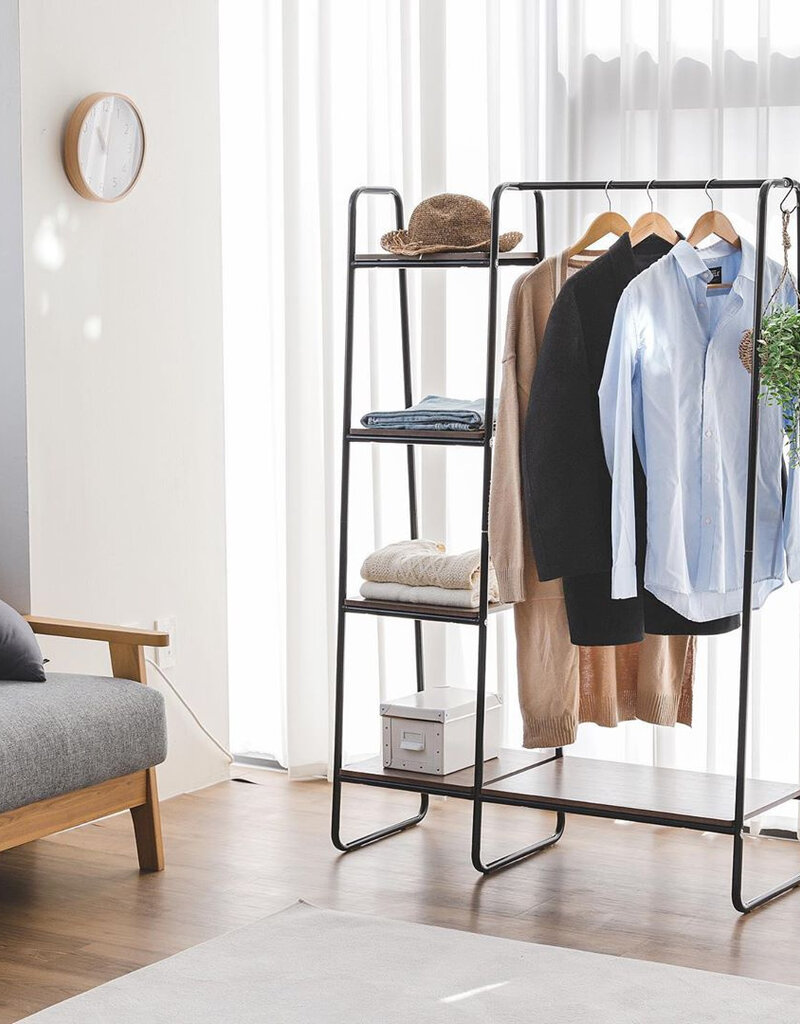 IRIS FS]Metal Garment Rack PI-B3 Bk