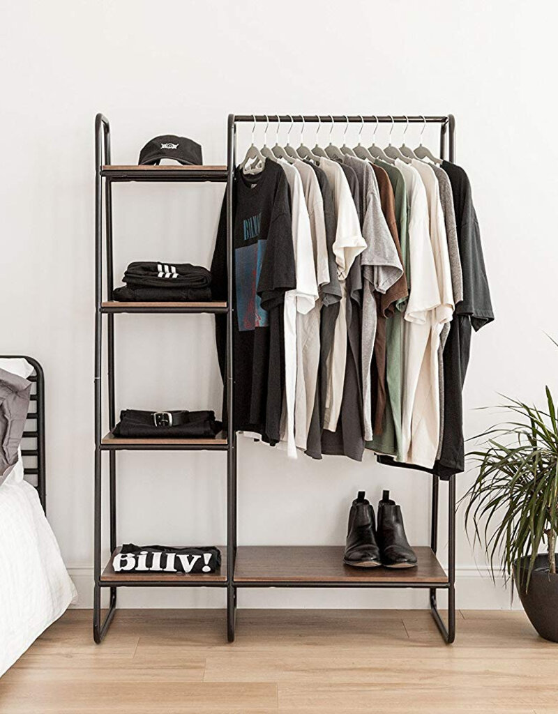IRIS FS]Metal Garment Rack PI-B3 Bk