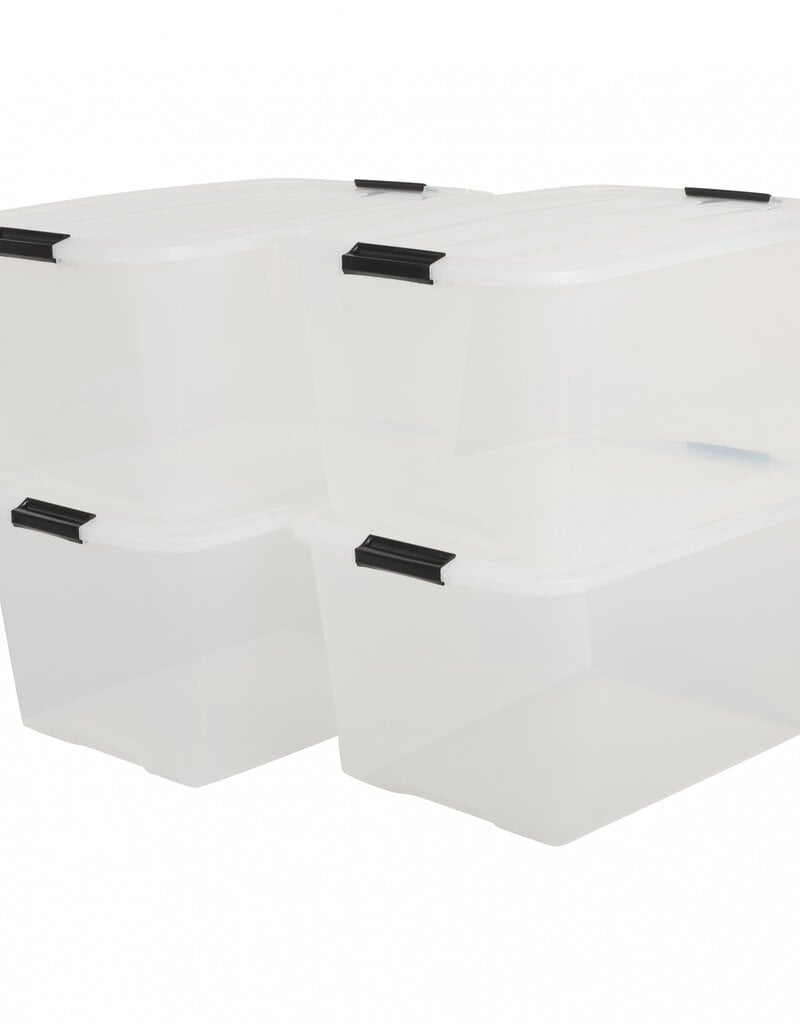 IRIS Top Box - 45 liter - set van 4 - TB-45 - Transparant