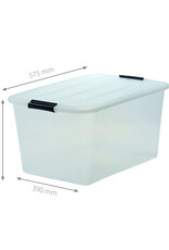 IRIS Top Box - 45 liters - set of 4 - TB-45 - Transparent