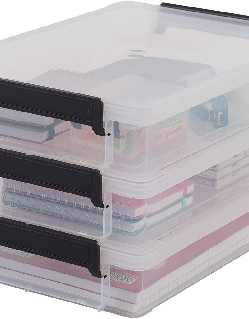 IRIS Little Large Box - A4 Format - set of 3- LLB-A4 - Transparent