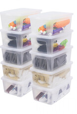 IRIS Modular Clear Box - 11 liters - set of 10 - MCB-11 - Transparent