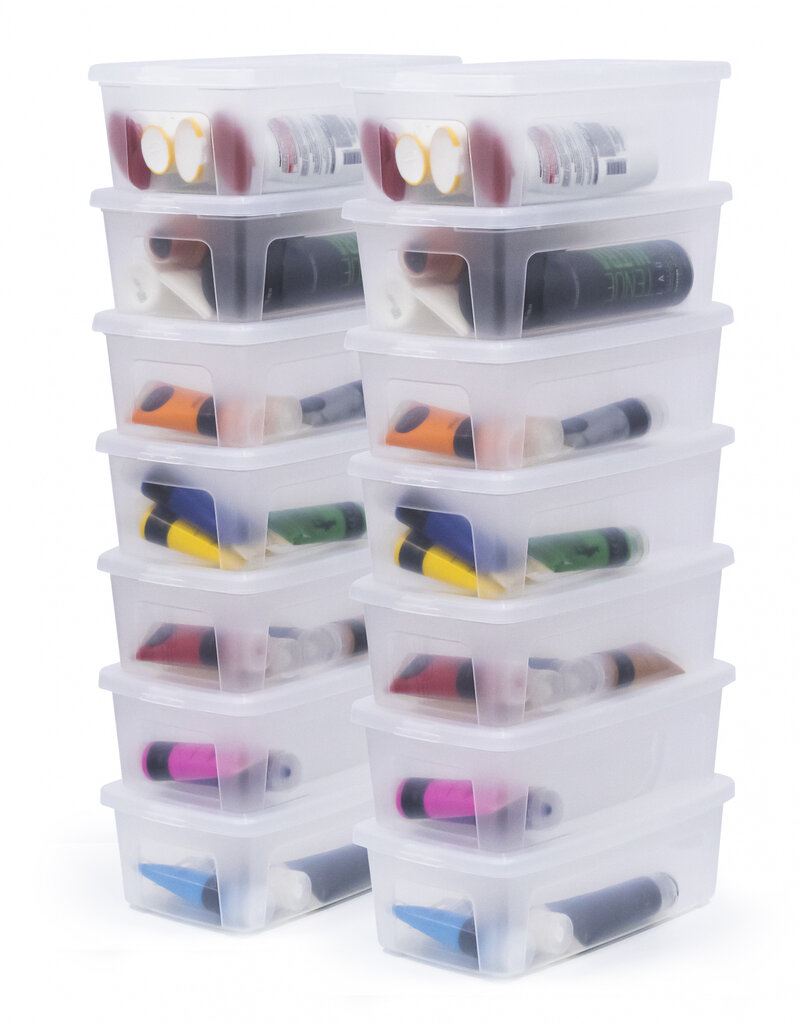 IRIS Modular Clear Box - 5 liters - set of 14 - MCB-5 - Transparent