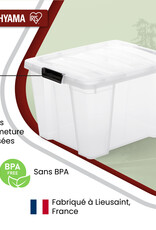 IRIS Handy Box- 30  liter - set van 4- HB-30 - Transparant