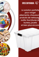 IRIS Handy Box- 30  liter - set van 4- HB-30 - Transparant