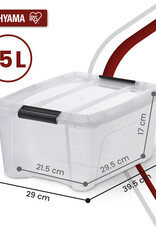 IRIS New Top Box - 15 liters - set of 4 - NTB-15 - Transparent