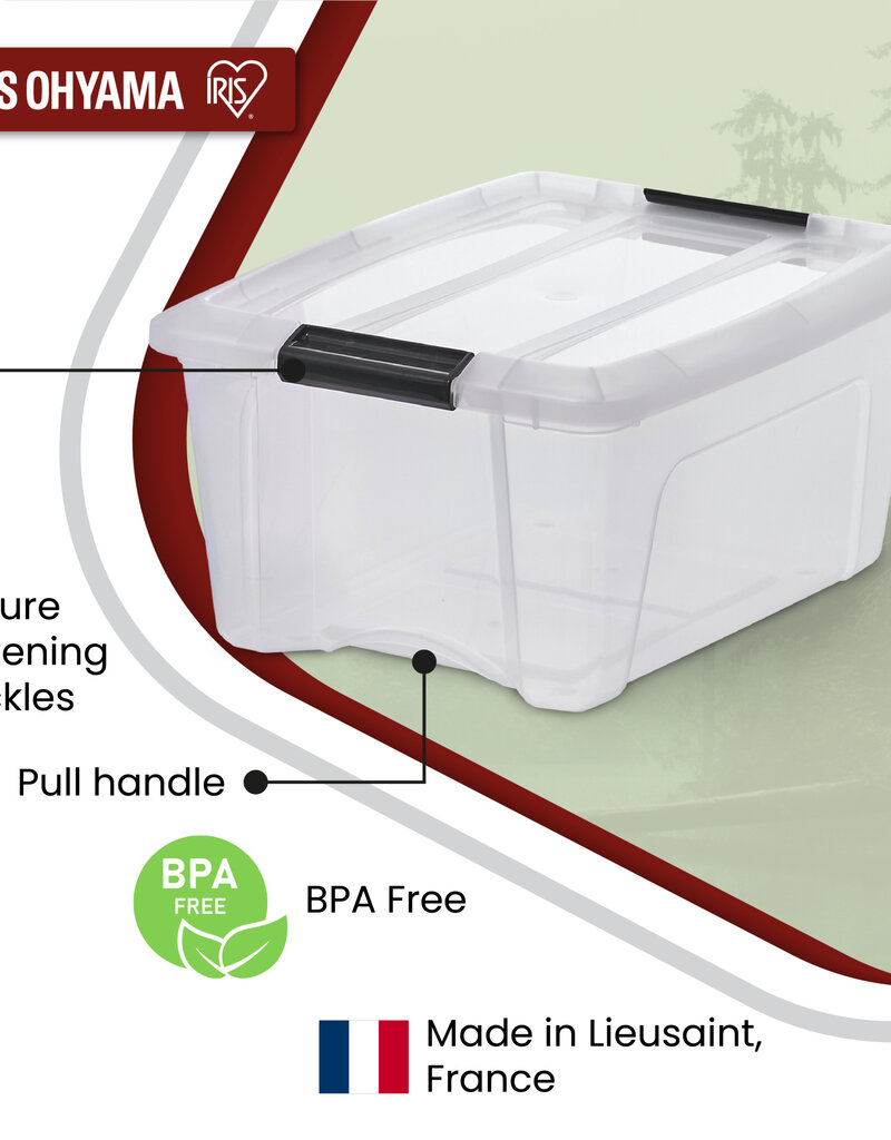 IRIS New Top Box - 15 liter - set van 4 - NTB-15 - Transparant