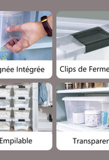 IRIS New Top Box - 15 liters - set of 4 - NTB-15 - Transparent