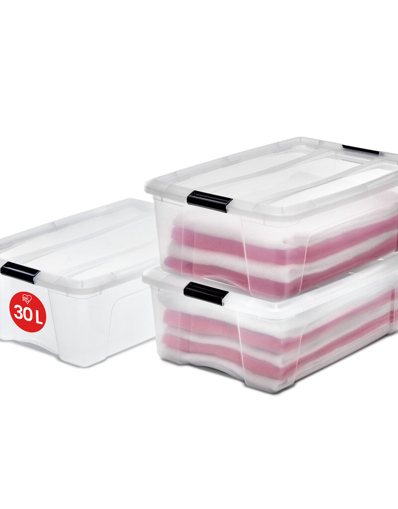 IRIS New Top Box - 30L - set of 3 - Transparent