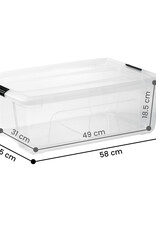 IRIS New Top Box - 30L - set of 3 - Transparent