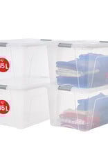IRIS New Top Box - 45 liter - set van 4 - Transparant