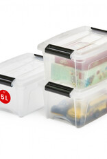IRIS New Top Box - 5L - set of 3 - Transparent