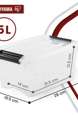 IRIS New Top Box - 5L - set of 3 - Transparent