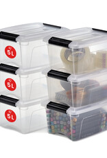 IRIS New Top Box - 5 liters - set of 6 - NTB-5 - Transparent