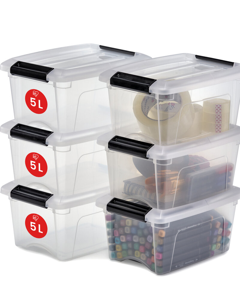 IRIS New Top Box - 5 liters - set of 6 - NTB-5 - Transparent