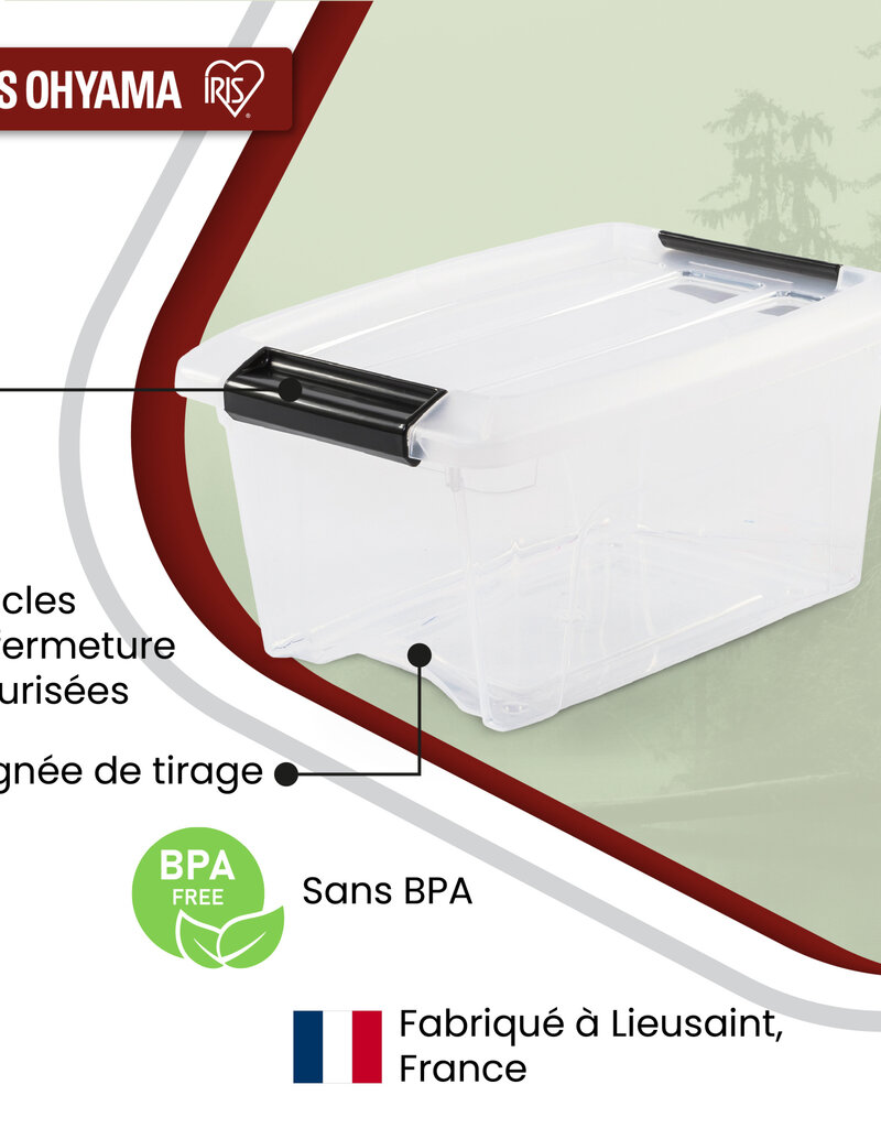 IRIS New Top Box - 5 liter - set van 6 - NTB-5 - Transparant