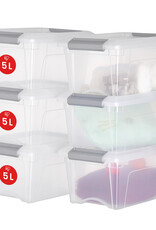 IRIS New Top Box - 5 liter - set van 6 - NTB-15 - Grey