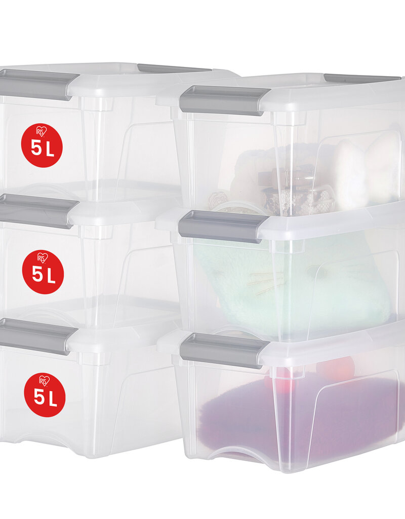 IRIS New Top Box - 5 liter - set van 6 - NTB-15 - Grey