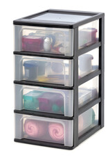 IRIS Organizer Chest - 4 lades - OCH-2004 - Black