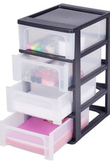 IRIS Organizer Chest - 4 drawers - OCH-2004 - Black