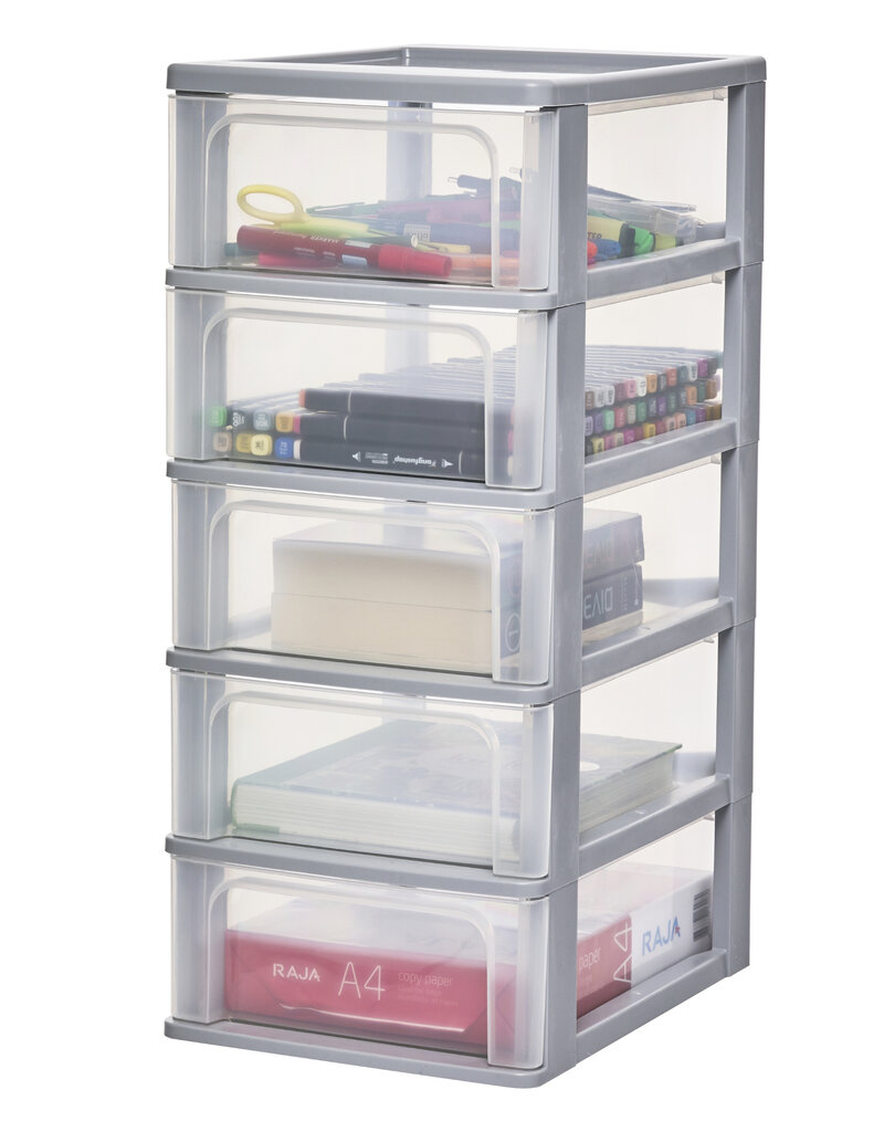 IRIS Design Organizer Chest - 5 drawers - DDOCH-2005 - Grey