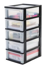 IRIS Organizer Chest - 5 drawers - OCH-2005 - Black