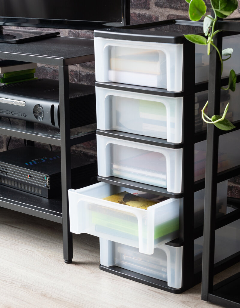 IRIS Organizer Chest - 5 drawers - OCH-2005 - Black