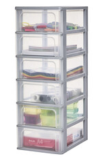 IRIS Organizer Chest - 6 drawers - OCH-2006 - Grey