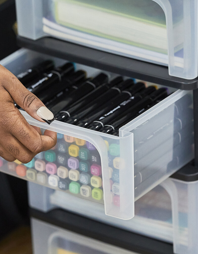 IRIS Organizer Chest - 6 drawers - OCH-2006 - Black