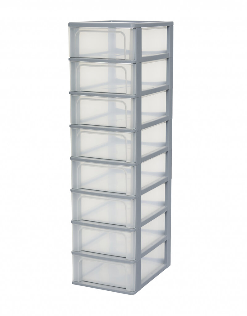 IRIS Organizer Chest - 8 drawers - OCH-2008 - Grey