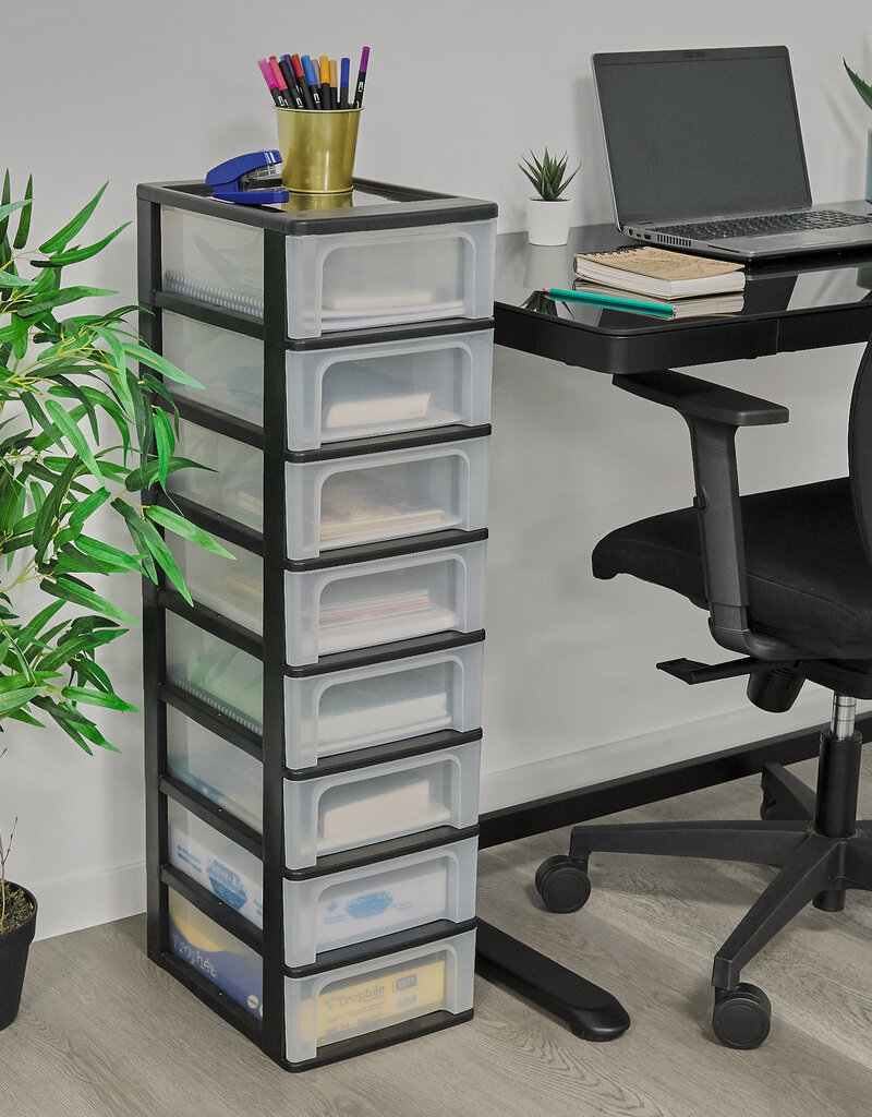 IRIS Organizer Chest - 8 lades - OCH-2008 - Black