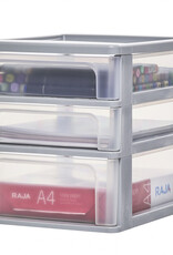 IRIS Organizer Chest - 3 drawers - OCH-2021 - Grey