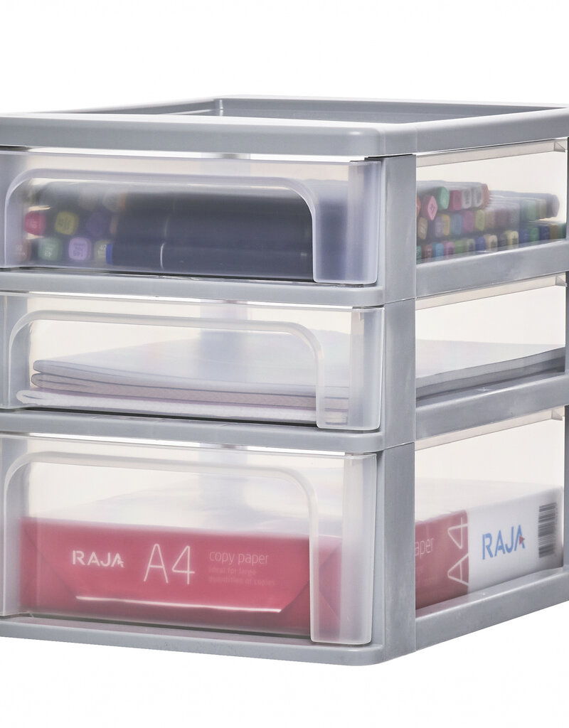 IRIS Organizer Chest - 3 lades - OCH-2021 - Grey