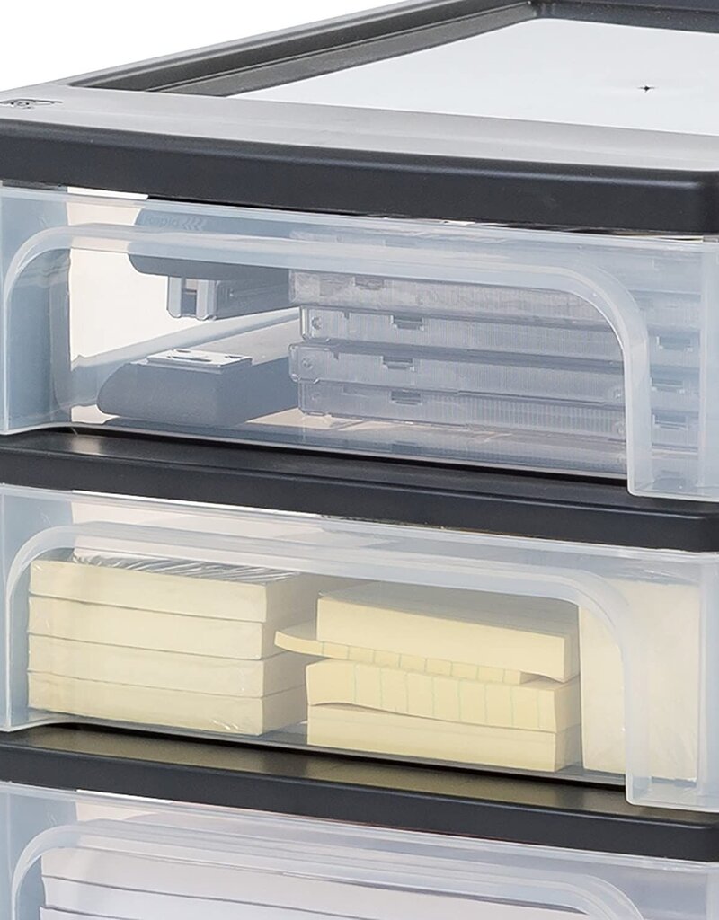 IRIS Organizer Chest - 3 drawers - OCH-2021 - Black