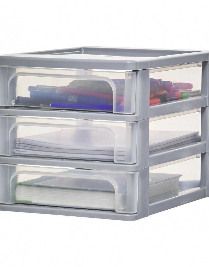 IRIS Organizer Chest - 3 drawers - OCH-2030 - Grey