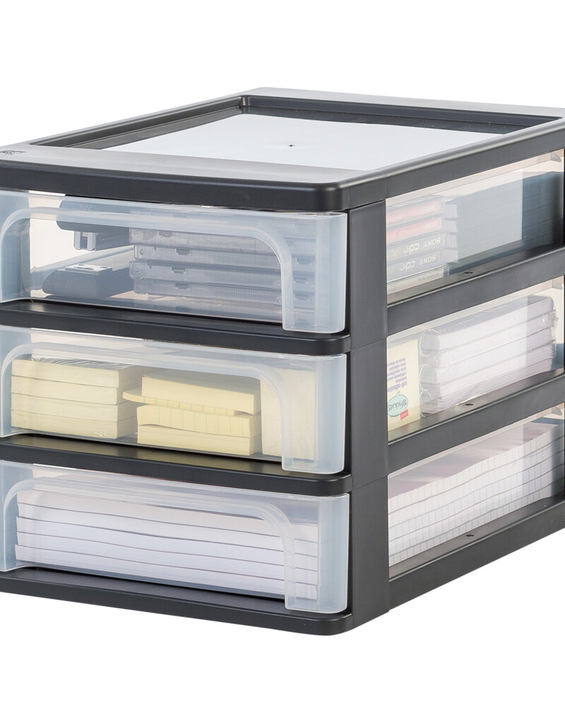 IRIS Organizer Chest - 3 drawers - OCH-2030 - Black