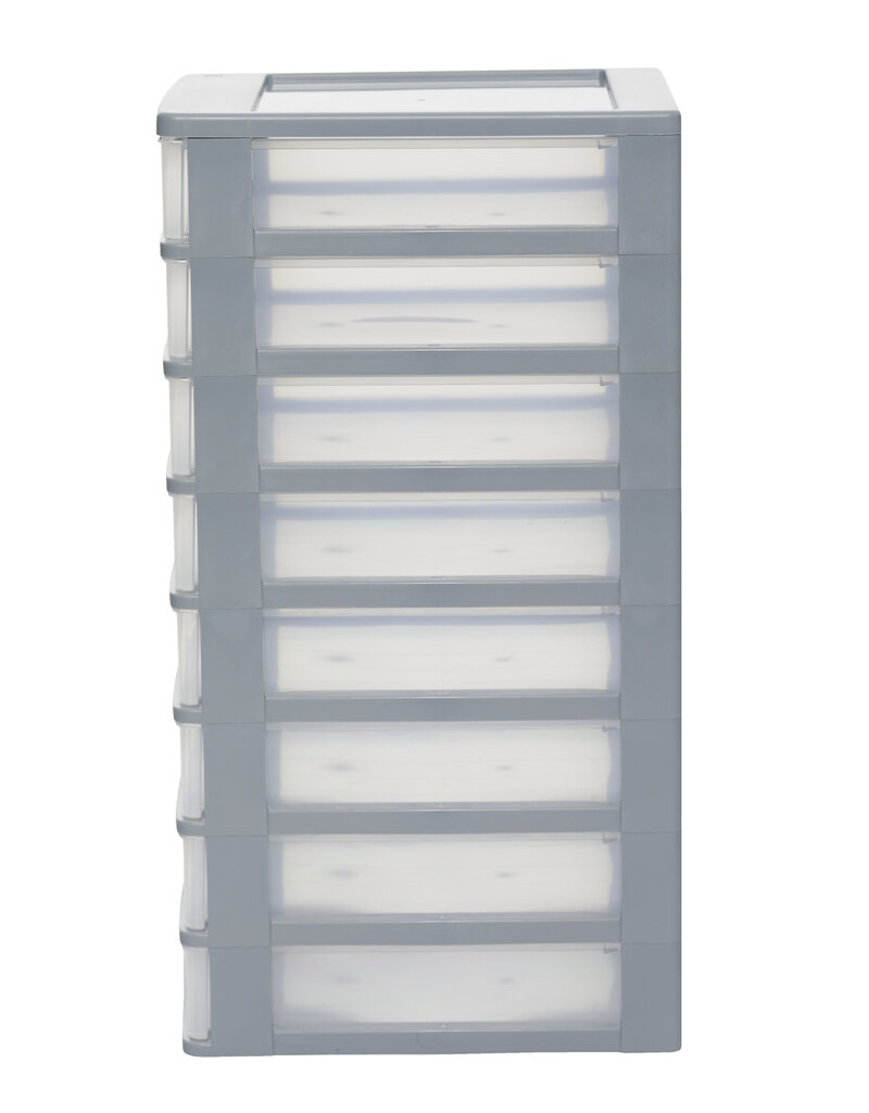 IRIS Organizer Chest - 8 lades - OCH-2080 - Grey