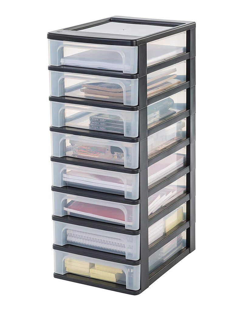 IRIS Organizer Chest - 8 lades - OCH-2080 - Black