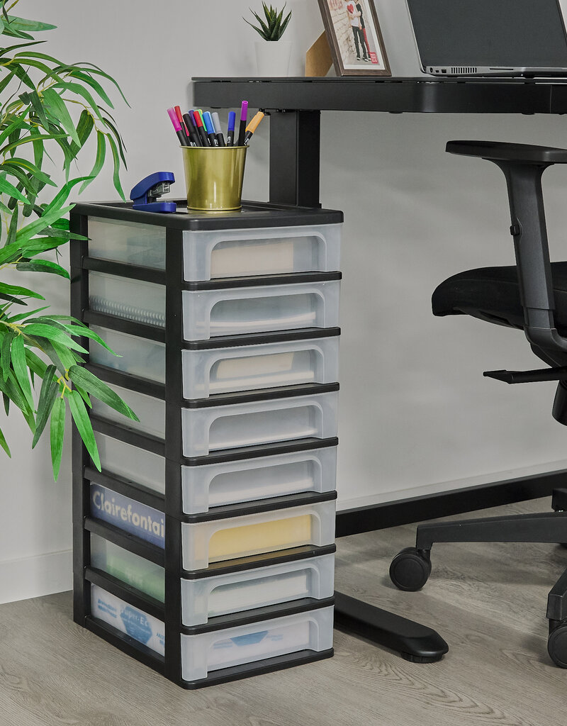 IRIS Organizer Chest - 8 lades - OCH-2080 - Black