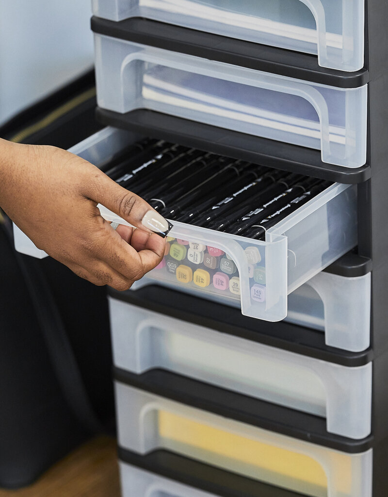 IRIS Organizer Chest - 8 drawers - OCH-2080 - Black