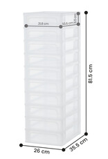 IRIS Organizer Chest - 10 lades - OCH-2100 - White