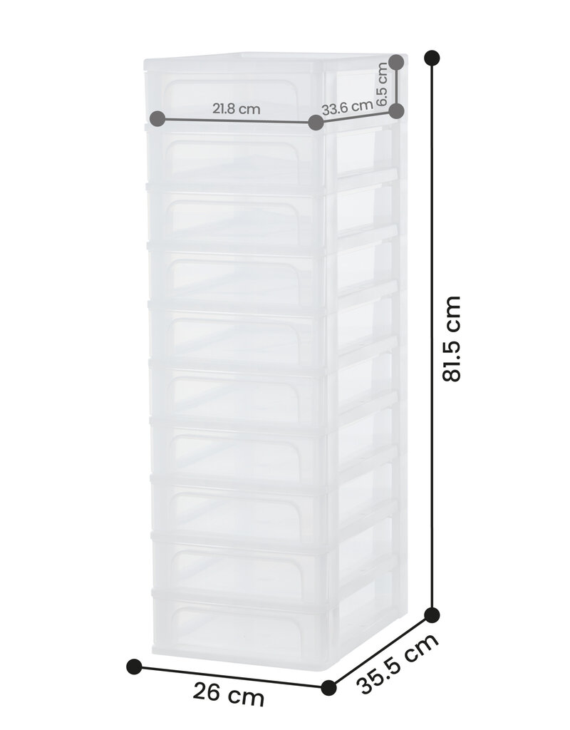 IRIS Organizer Chest - 10 lades - OCH-2100 - White