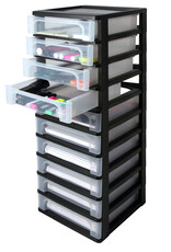 IRIS Organizer Chest - 10 lades - OCH-2100 - Black