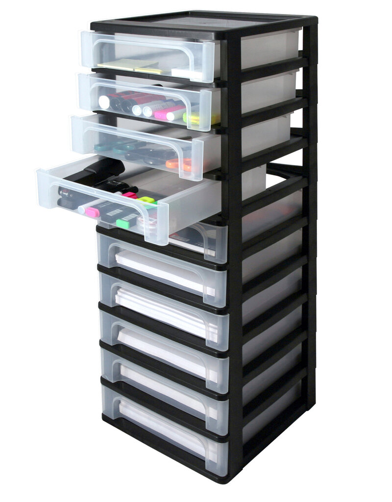 IRIS Organizer Chest - 10 lades - OCH-2100 - Black