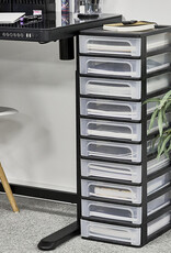 IRIS Organizer Chest - 10 drawers - OCH-2100 - Black