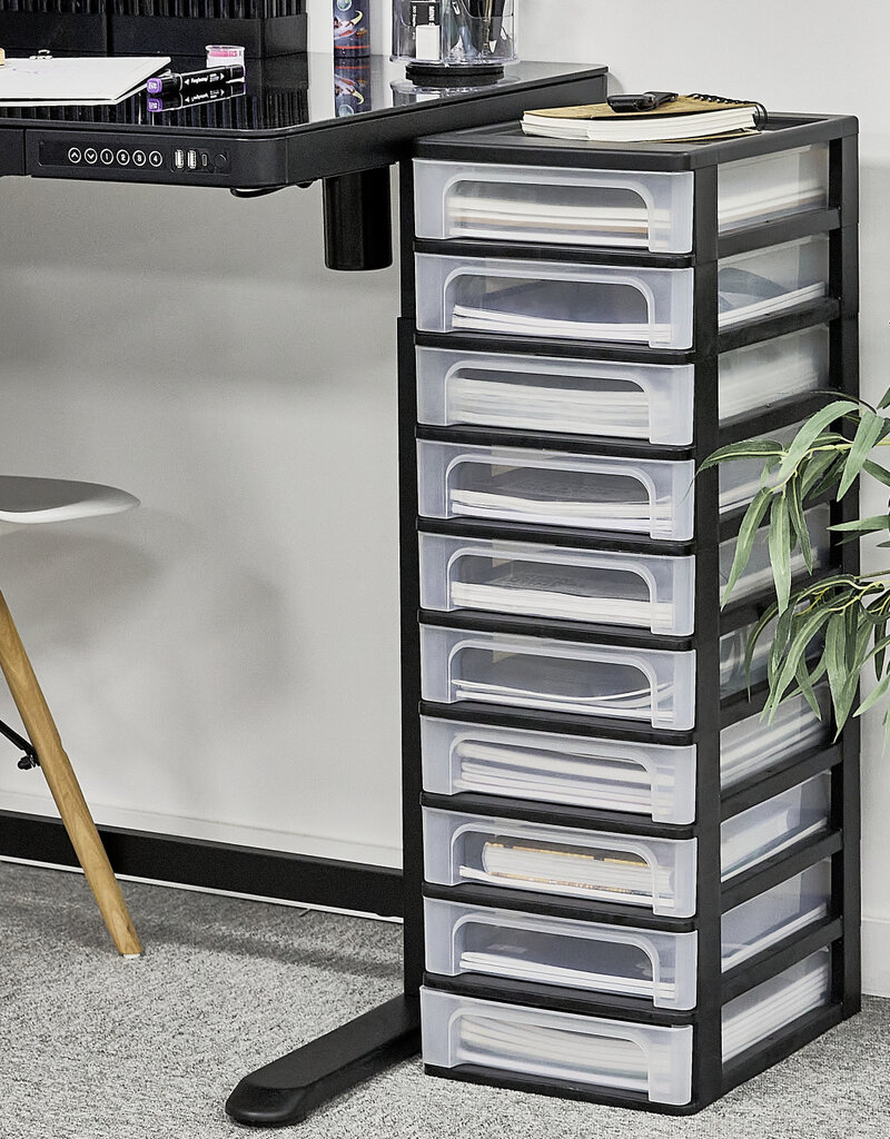 IRIS Organizer Chest - 10 drawers - OCH-2100 - Black