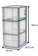 IRIS Organizer Chest - 3 lades - OCH-2300 - Grey