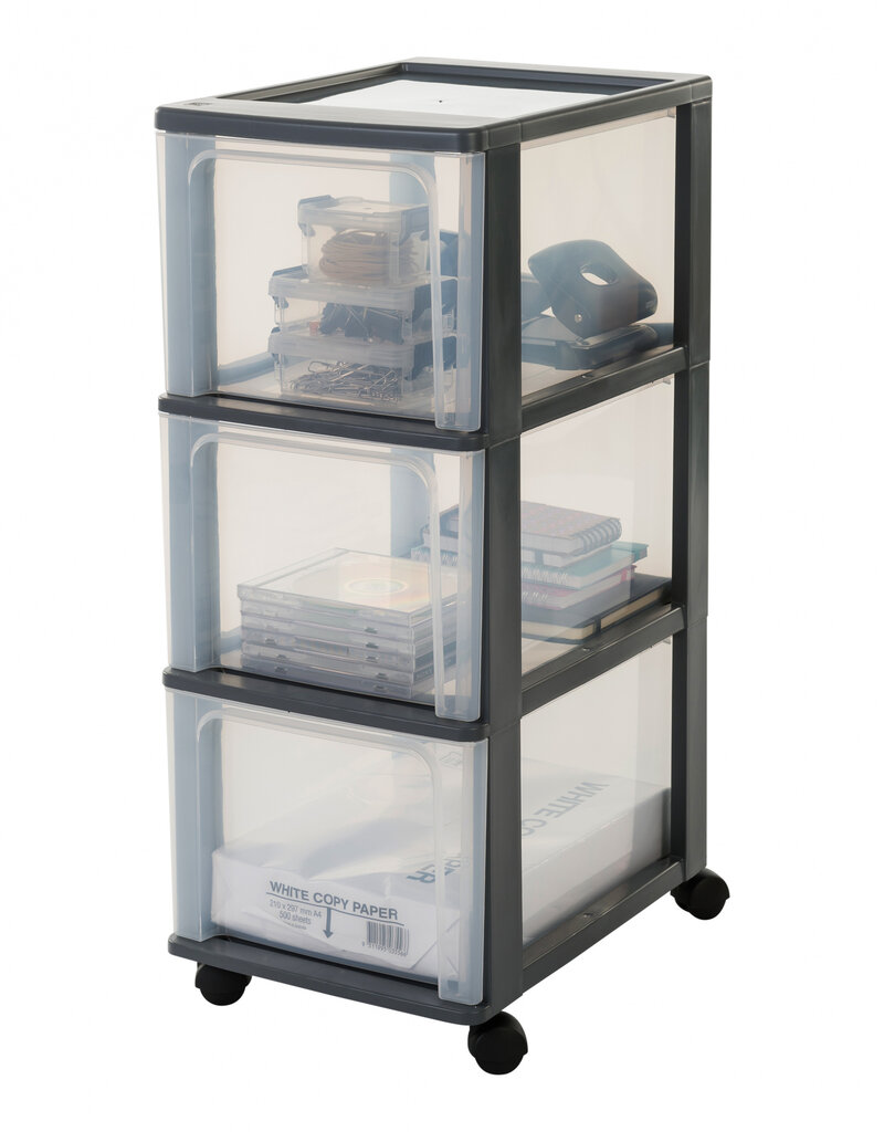 IRIS Organizer Chest - 3 lades - OCH-2300 - Black